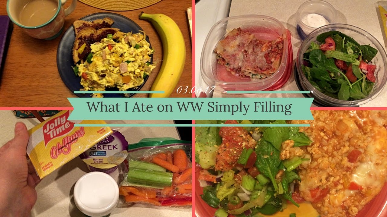 Weight Watchers | What I Ate on Simply Filling | 03.06.17