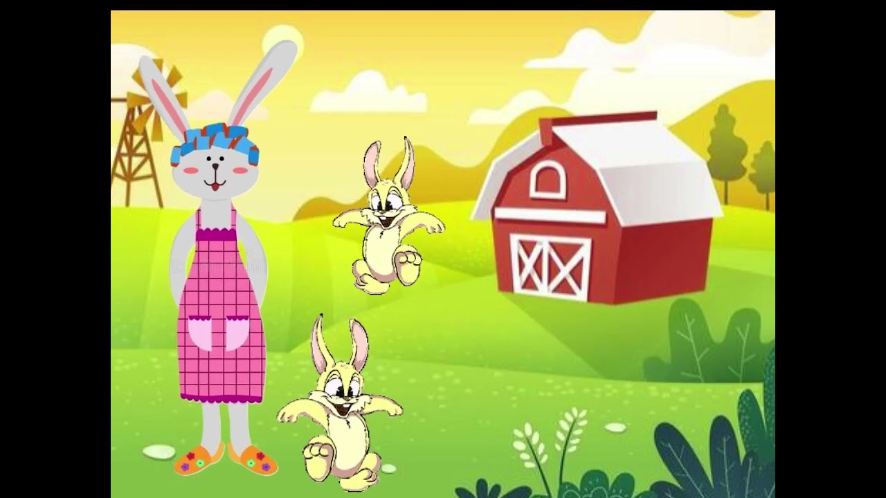 5 conejitos en la granja resta