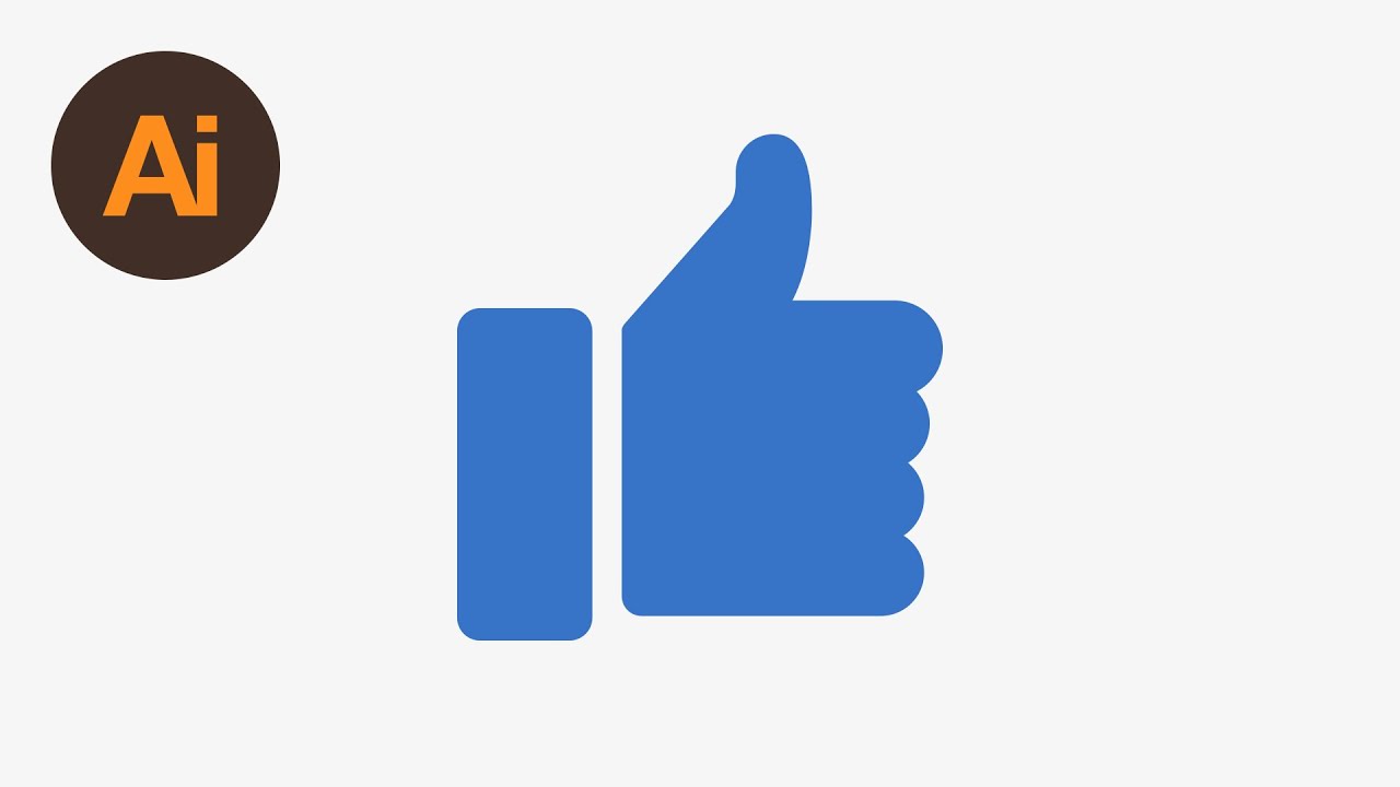 Learn How to Draw a Like Icon in Adobe Illustrator | Dansky