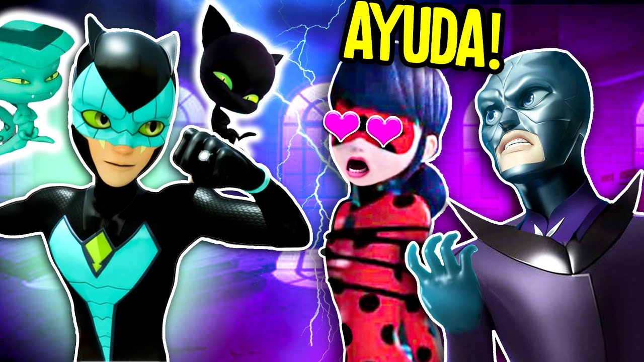 SNAKE NOIR salva a LADYBUG de HAWK MOTH 🐍🐞 - Juguetes Fantásticos