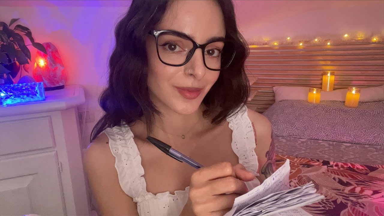 ASMR Asking You Super Random Questions for 25+ Mins 📝 scribbling on crinkly notebook