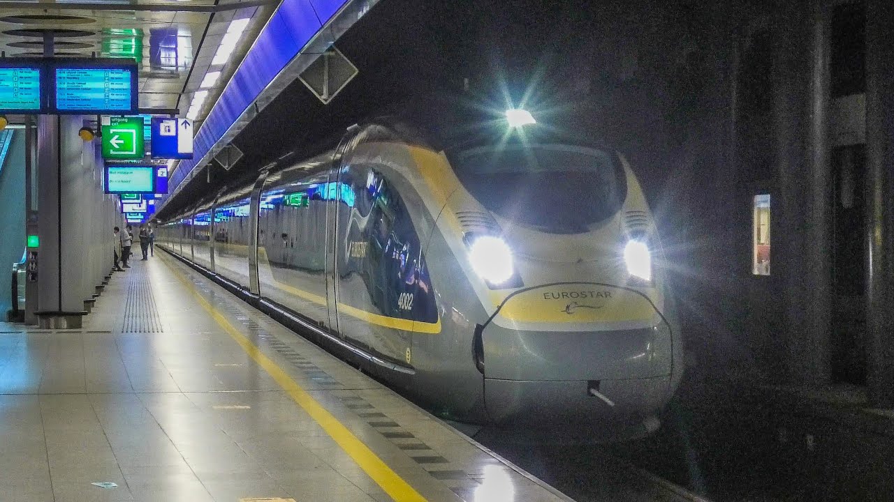 [4K] Eurostar e320 vertrekt met prachtig optrekgeluid uit Schiphol Airport!