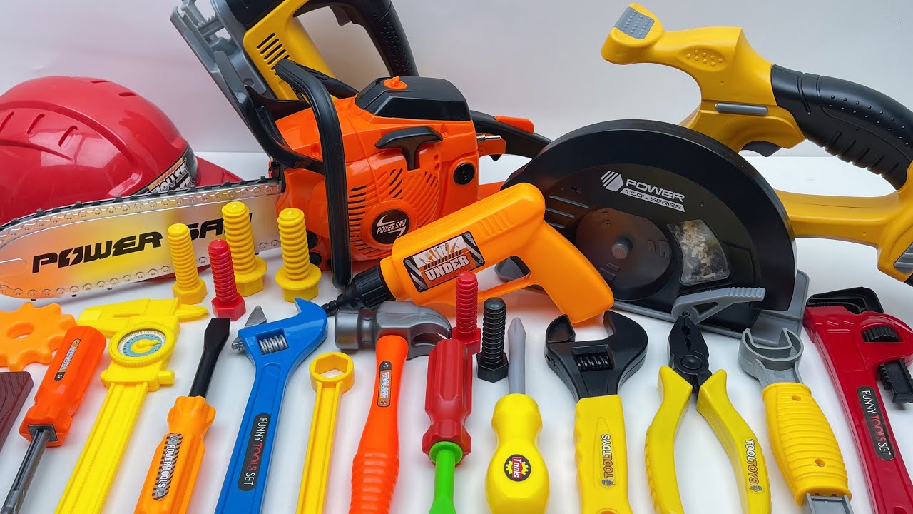11-Minute Unboxing: A collection of professional power tools, from drills to chainsaws | toy review