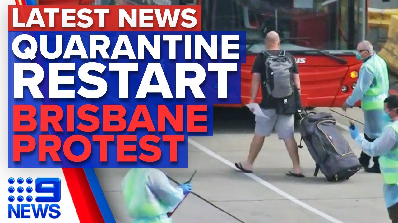 Update: Victoria restarts hotel quarantine, Brisbane protests, Work reforms | 9 News Australia