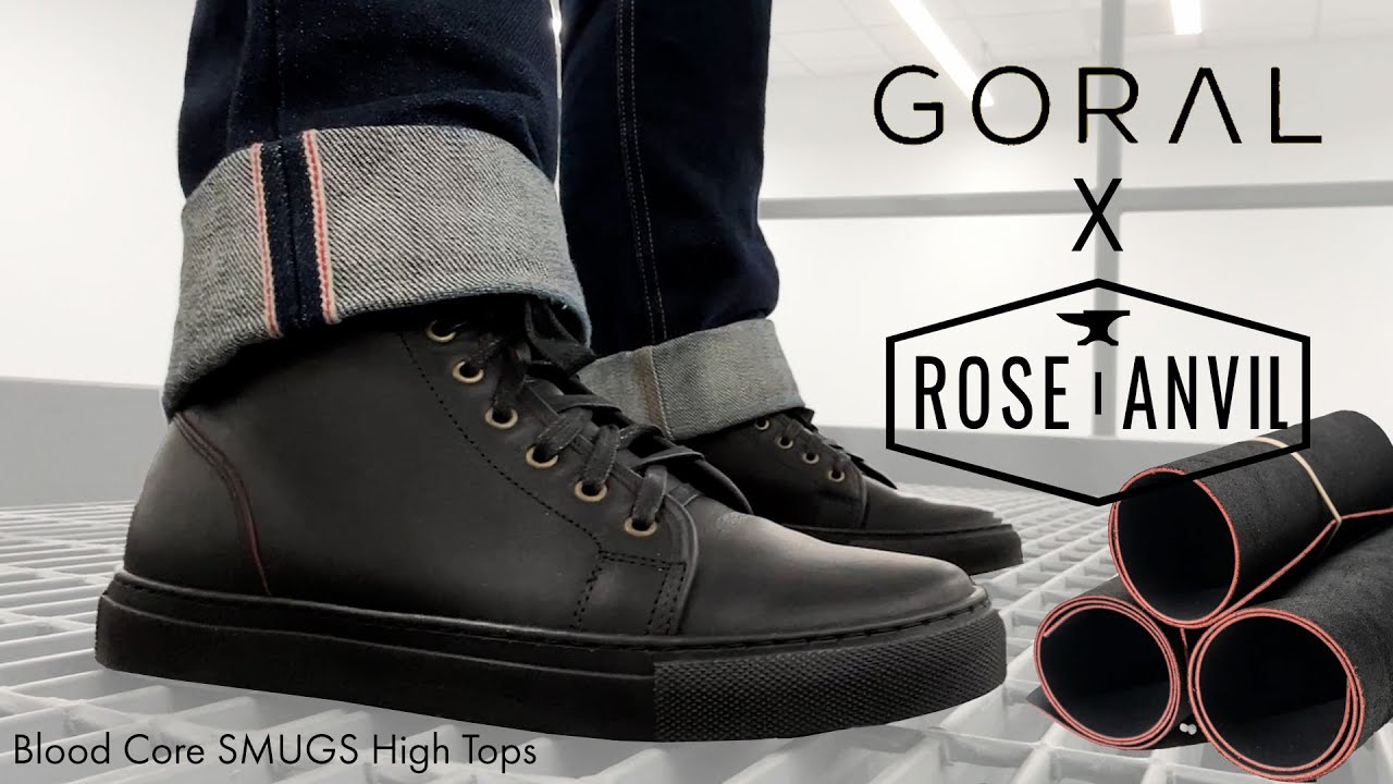 When Your Feet Bleed in a GOOD Way | Rose Anvil X GORAL SMUGS High Top Sneaker in Blood Core Leather