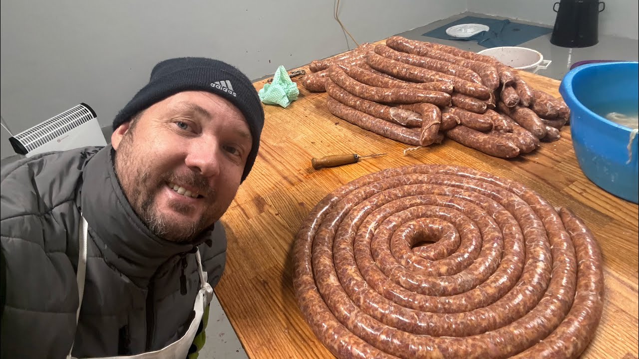 Making and curing 3 types of sausages