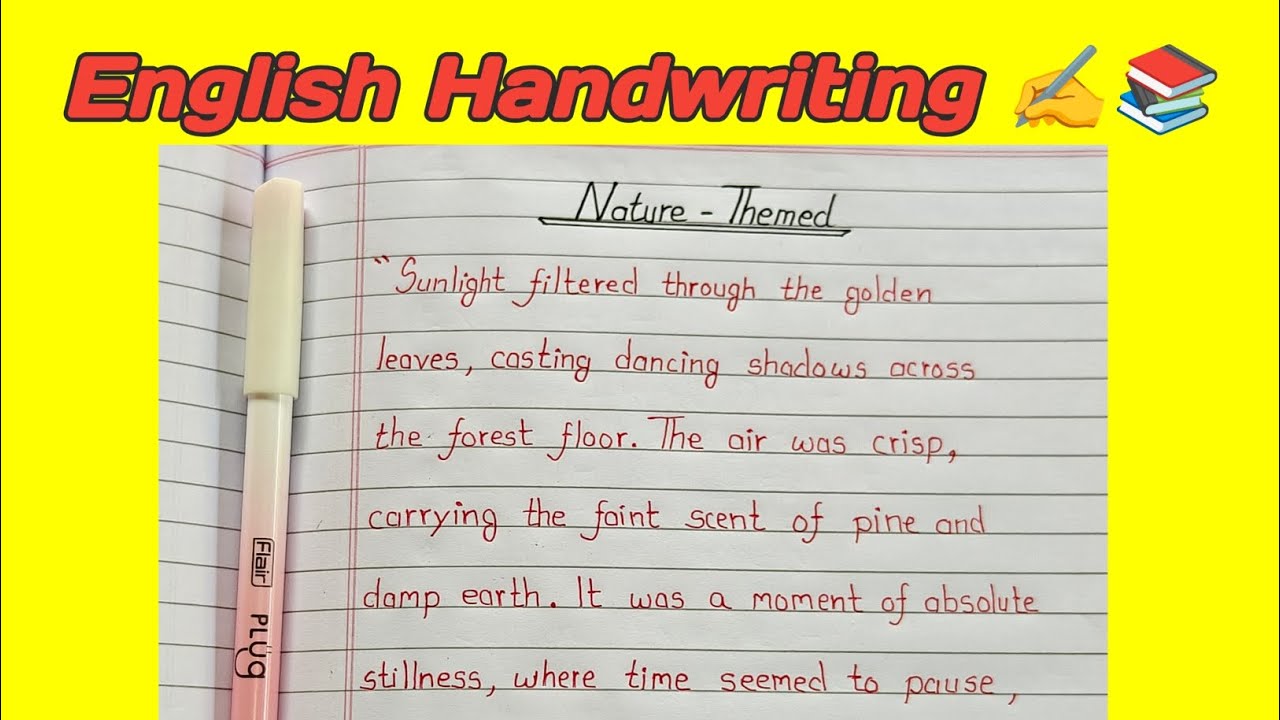 Beautiful Nature - Themed Handwriting ✨
