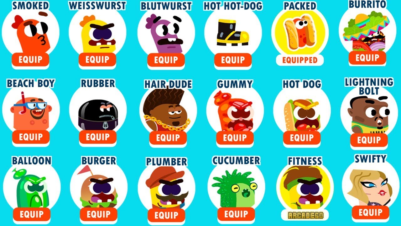Run Sausage Run! All NEW Characters Unlocked
