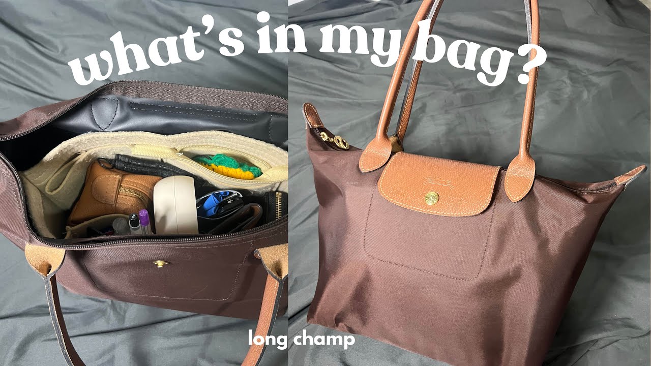 March 2025 💜 what's in my bag | Longchamp Le Pliage