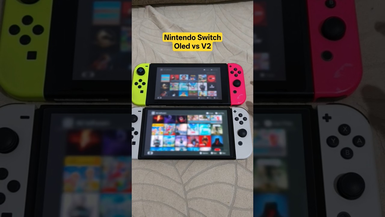 switch v2 vs oled booting game zelda 