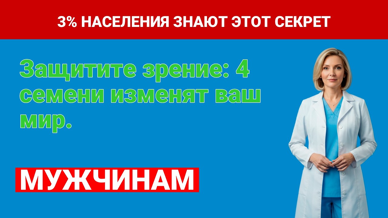 Улучшение зрения: 4 мощных семени, которые защитят ваши глаза изнутри (советы доктора Пушкарёвой)