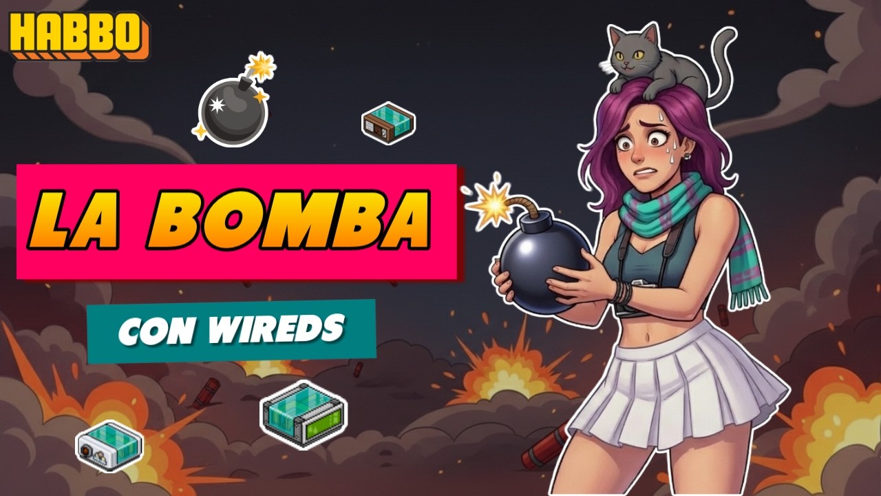 Cómo Crear el JUEGO de LA BOMBA en Habbo con WIRED | Tutorial | LaChulaHB