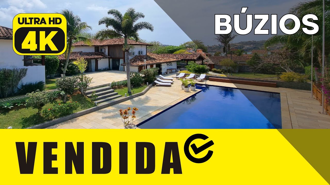 MANSÃO NA FERRADURA EM BÚZIOS Q/ ENTREGA TUDO: PROJETO PREMIUM, LOCALIZAÇÃO INCRÍVEL, TERRENO AMPLO!