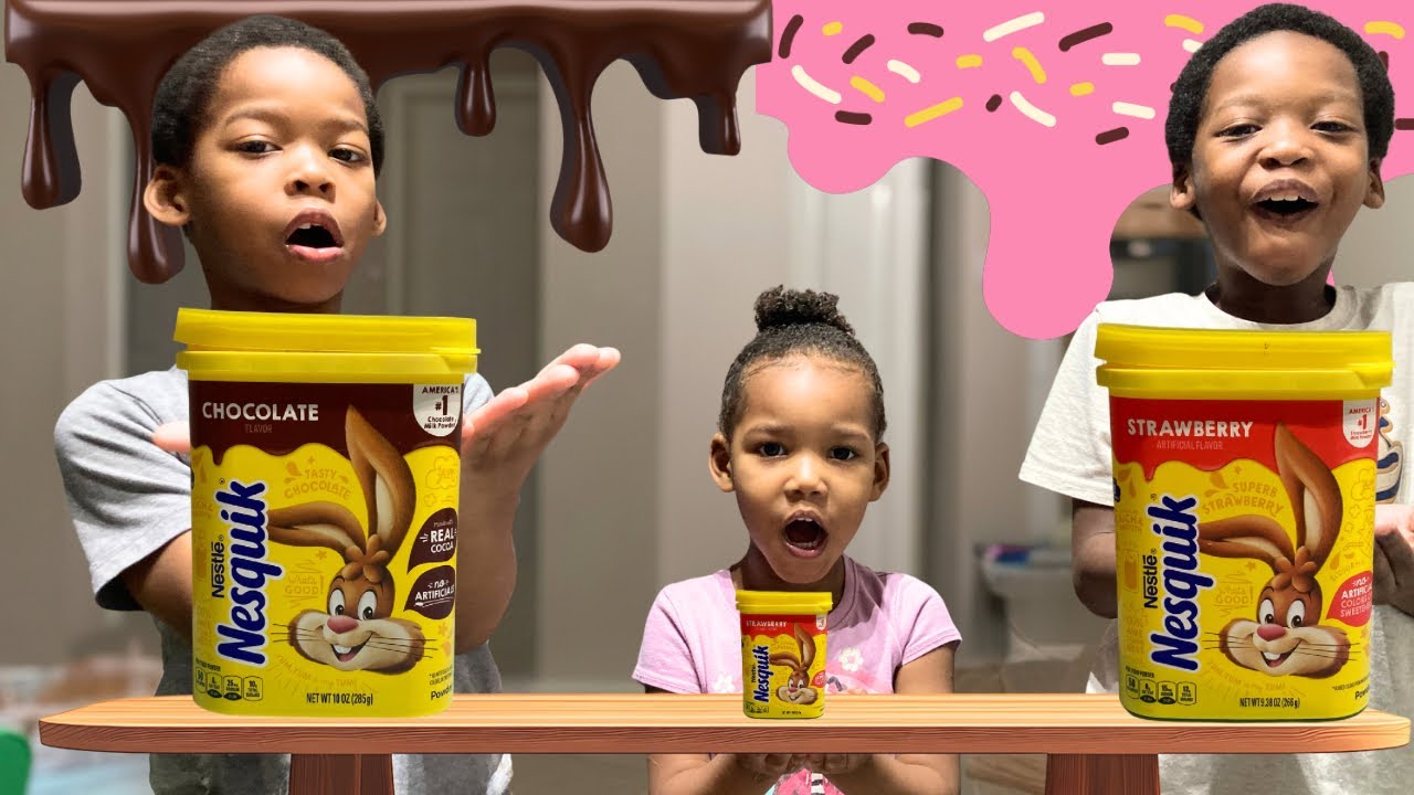 MORE FLUFFY SLIMEEE WE ADDED CHOCOLATE AND STRAWBERRY NESQUIK