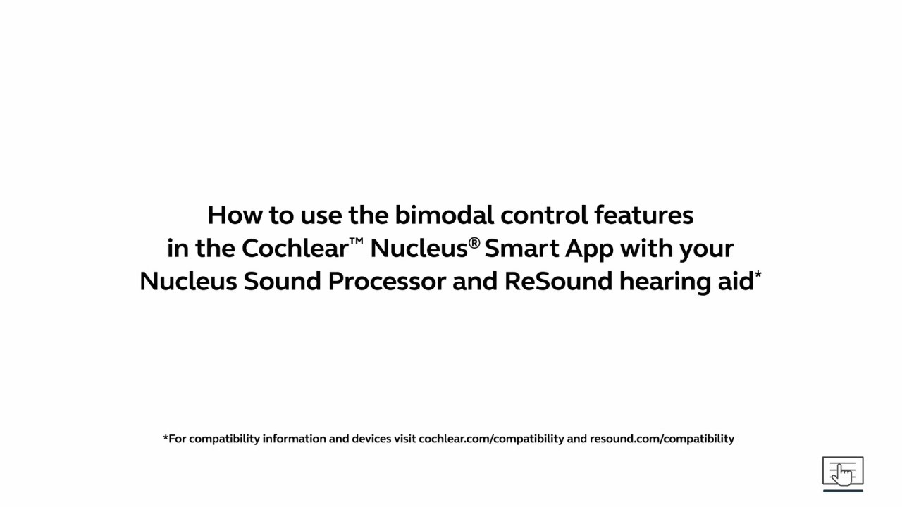 Use bimodal control features in Nucleus&reg; Smart App with your sound processor and hearing aid