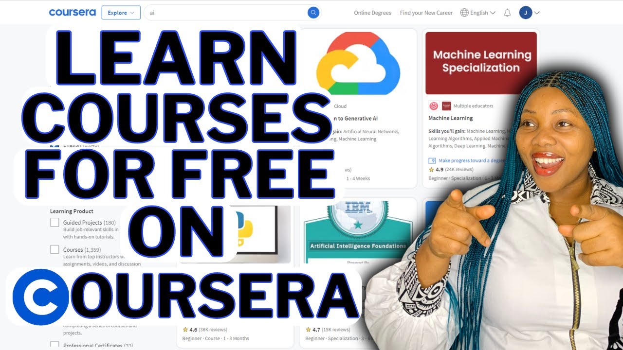 Start Your Tech Journey By Learning Courses For Free on Coursera