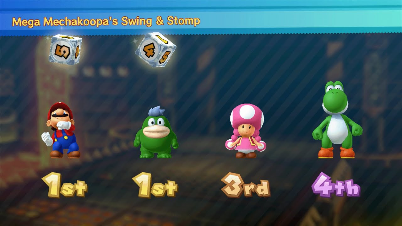 Mario Party 10 - Mario vs Spike vs Toadette vs Yoshi - Mushroom Park