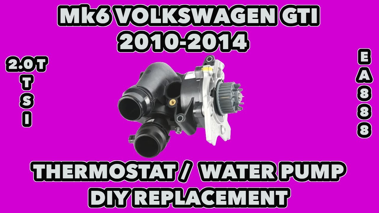 Замена термостата/водяного насоса | VW Golf GTI 6-го поколения (2010, 2011, 2012, 2013, 2014)