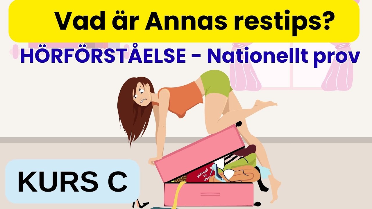 Nationellt prov övning - Hörförståelse SFI Kurs B/C