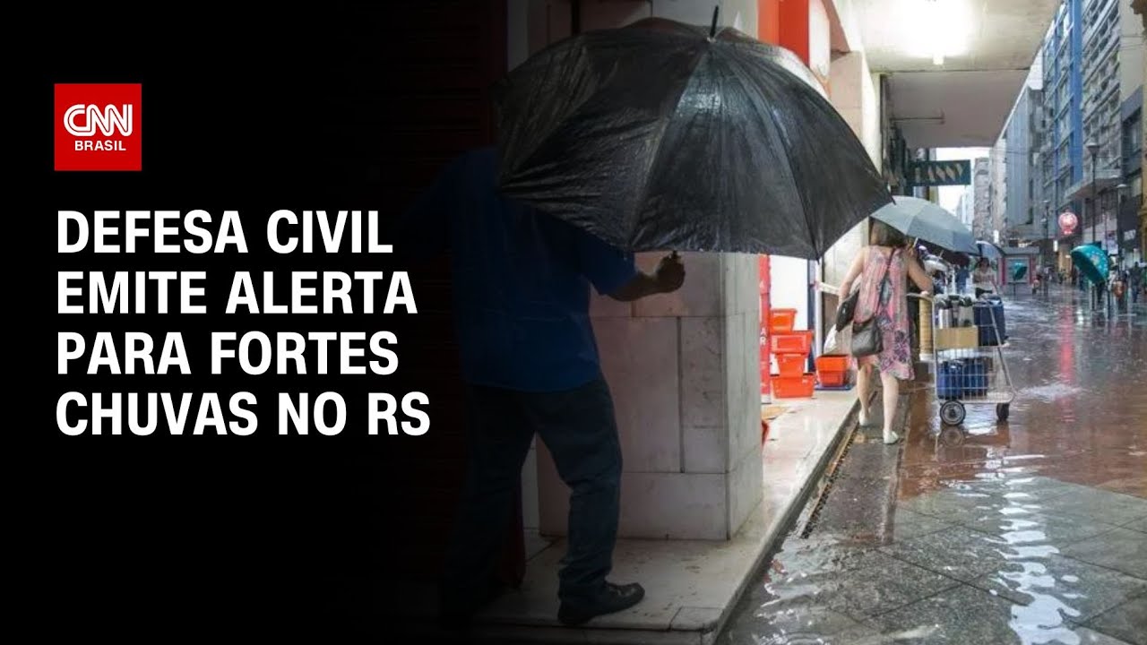Defesa Civil emite alerta para fortes chuvas no RS | CNN NOVO DIA