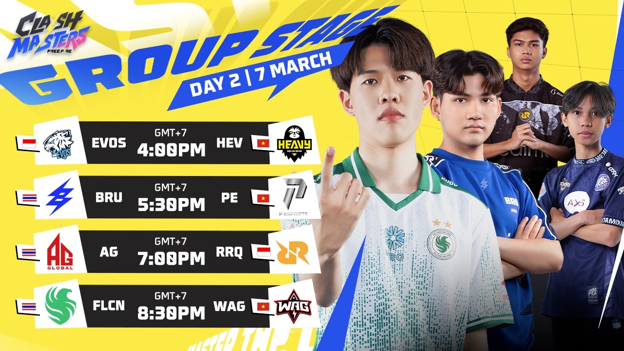 গ্রুপ স্টেজ ডে ২ | Free Fire Clash Masters SEA 2026 Spring 🔥