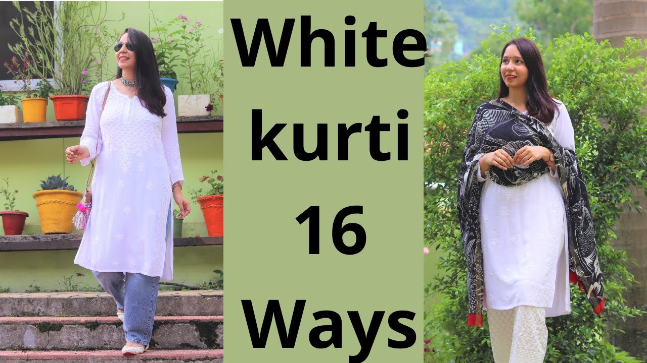 16 Stylish Ways to Wear White Kurti | Indian Ethnic Wear Basics