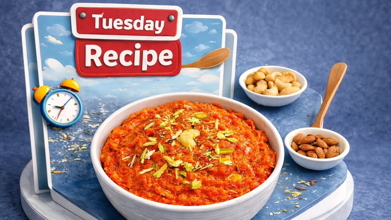 Gajar ka Halwa WITHOUT Grating 😱 | Tuesday Recipe Magic ✨