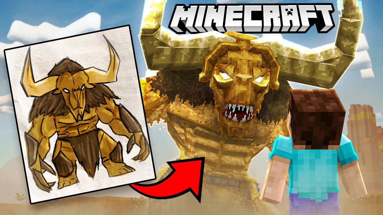 I Turned YOUR Drawings into Minecraft Mobs!