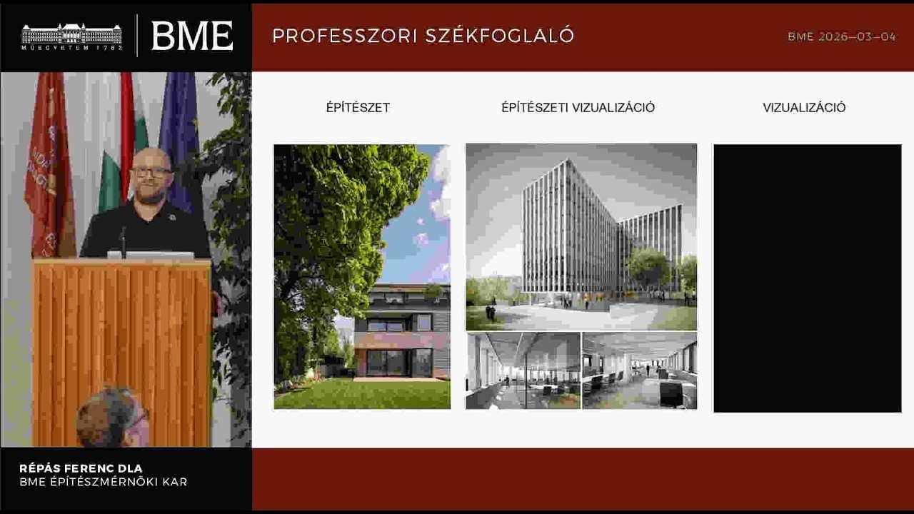 Répás Ferenc DLA egyetemi tanár BME ÉPK professzori székfoglaló előadása