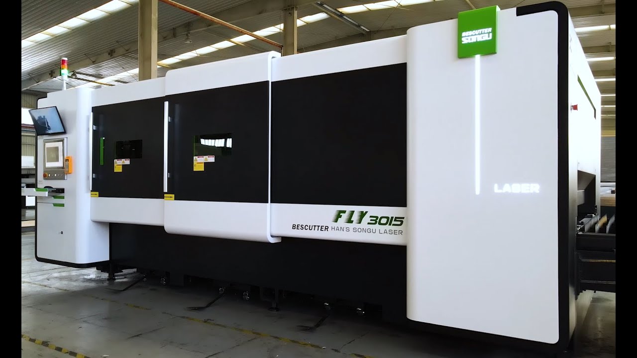 BESCUTTER Fly Speed 5x10 Fiber Laser Cutter for Metal Sheet Cut 1500W to 6000W