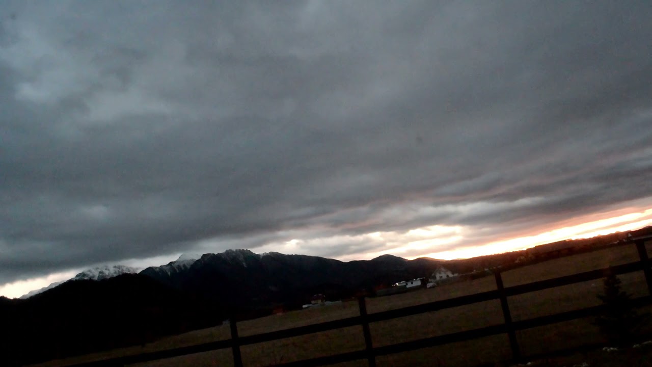 Timelapse 38 min in 36 sec Bucegi 1/12/2021