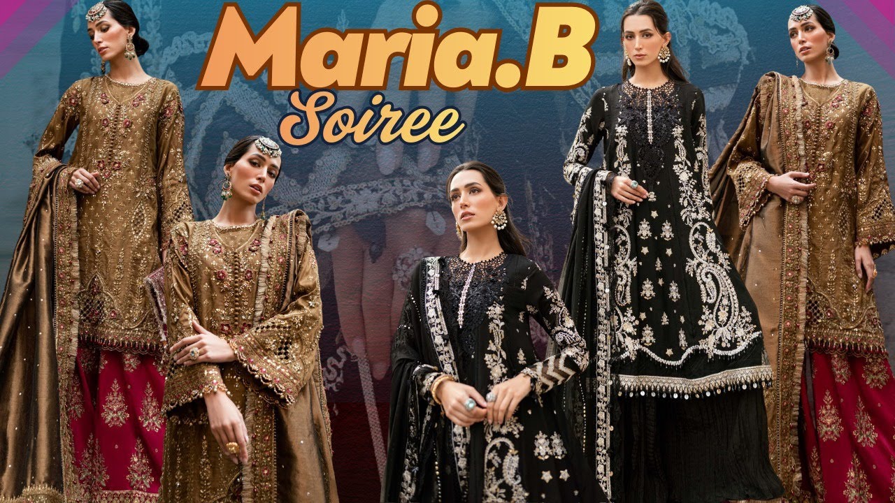 Maria.B - Silk Dresses&hearts;️| Soiree Designs😍| Winter Collection🥳| Partywear Collection💯| A+ Quality