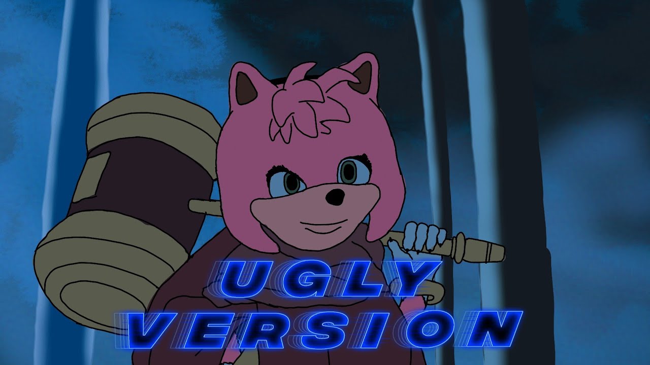 Sonic 3 Amy and Metal Sonic End Credits Scene Ugly Sonic Version Timelapse