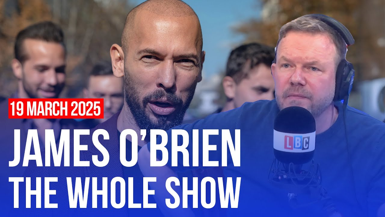 Young men need better role models than Andrew Tate? | James O’Brien - The Whole Show
