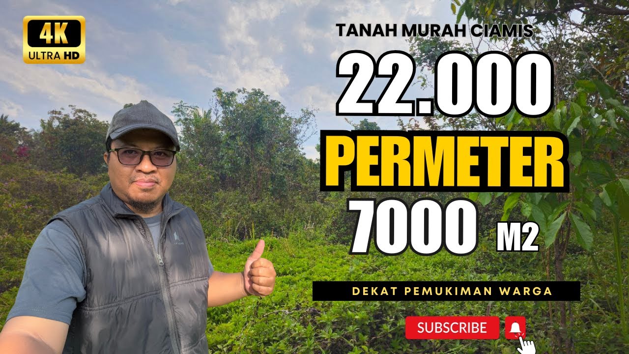 🔴 ( SOLD ) Jual Tanah Ciamis Murah 7000 m² Harga 22.000/m² Akses Jalan, Listrik dekat Sumber Air