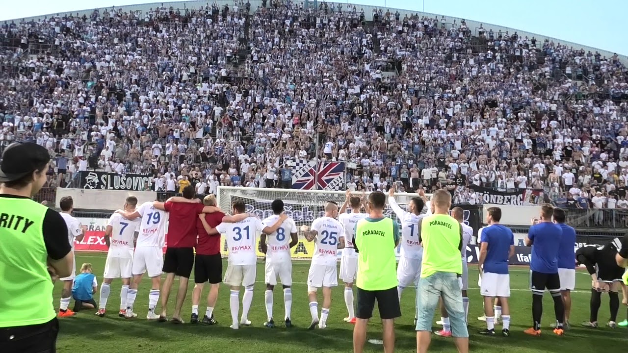 Atmosféra při zápase Olomouc - Baník 20.8.2018