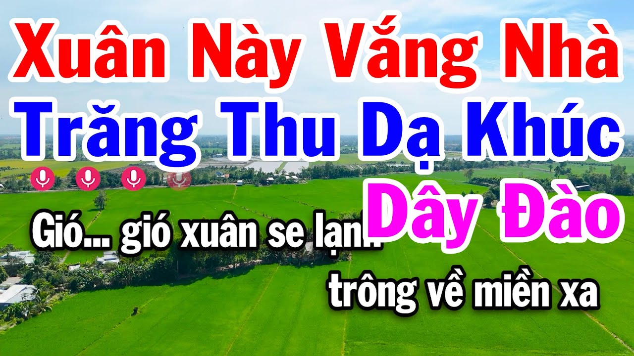 Karaoke Xuân Này Vắng Nhà - Trăng Thu Dạ Khúc Dây Đào