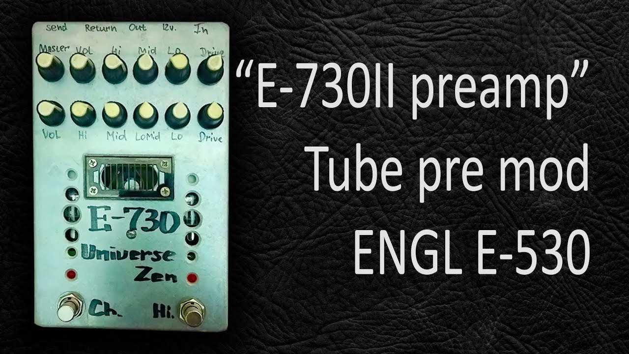 DIY StompBox-2.15 E-730 II tube preamp. 6Н2П vs 12AX7.