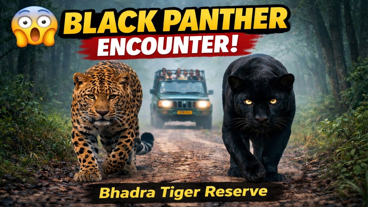 🐆🔥Shocking Black Panther Encounter in Bhadra Tiger Reserve | Jolly Trip