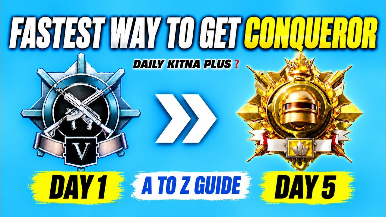 🇮🇳SOLO FPP/TPP: GOLD TO CONQUEROR IN JUST 5 DAYS - BEST TIPS AND TRICKS. HOW MANY DAILY POINTS?