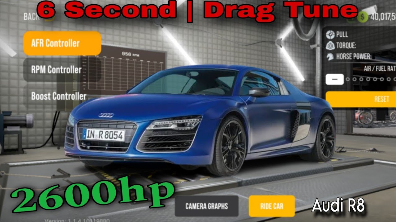 Audi R8 Drag Tuning мощностью 2600 л.с. в CPM2 | Многопользовательский режим парковки 2