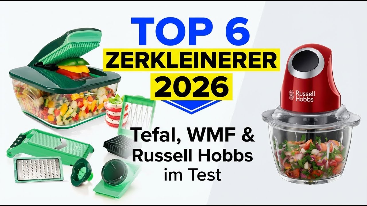TOP 6 Beste Zerkleinerer 2026 | Tefal, WMF & Russell Hobbs im Test