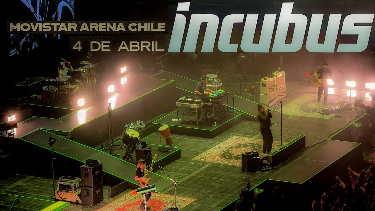 INCUBUS en VIVO en MOVISTAR ARENA SANTIAGO - CHILE 04 ABRIL 2025