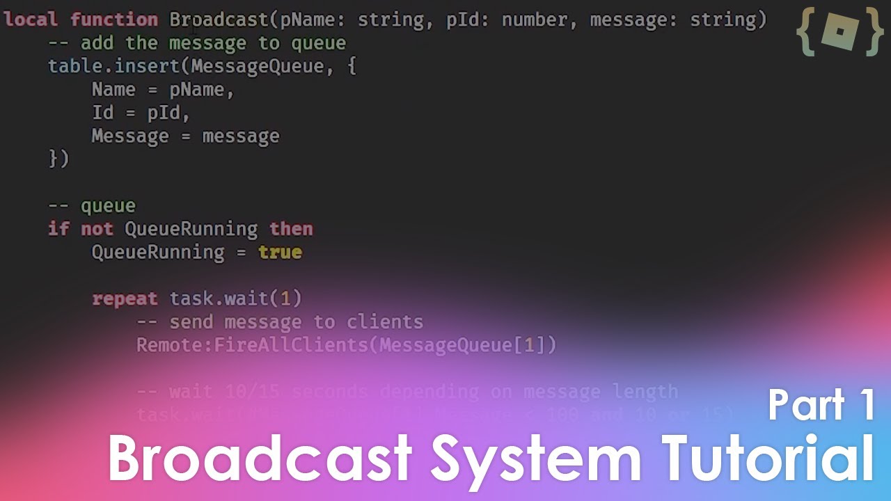 How To Make A Broadcast System On Roblox (MODEL IN DESCRIPTION)