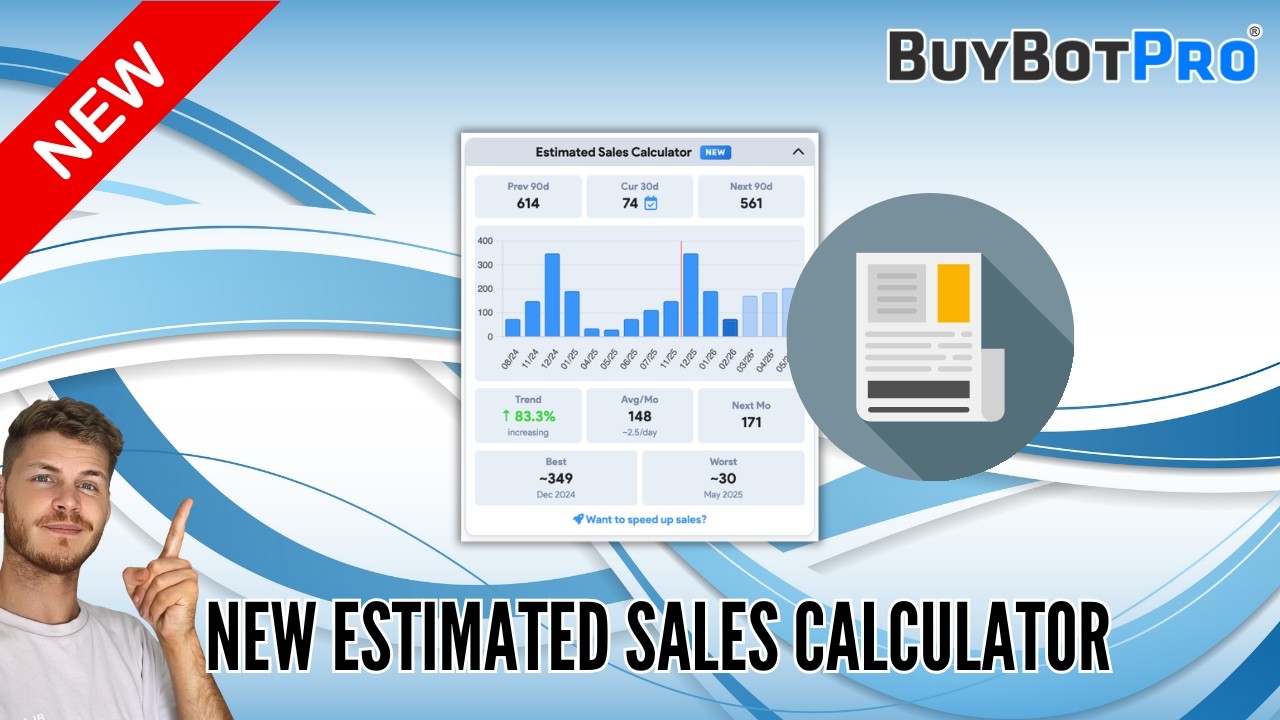 NEW Estimated Sales Calculator Makes For EASY Amazon FBA Deal Analysis