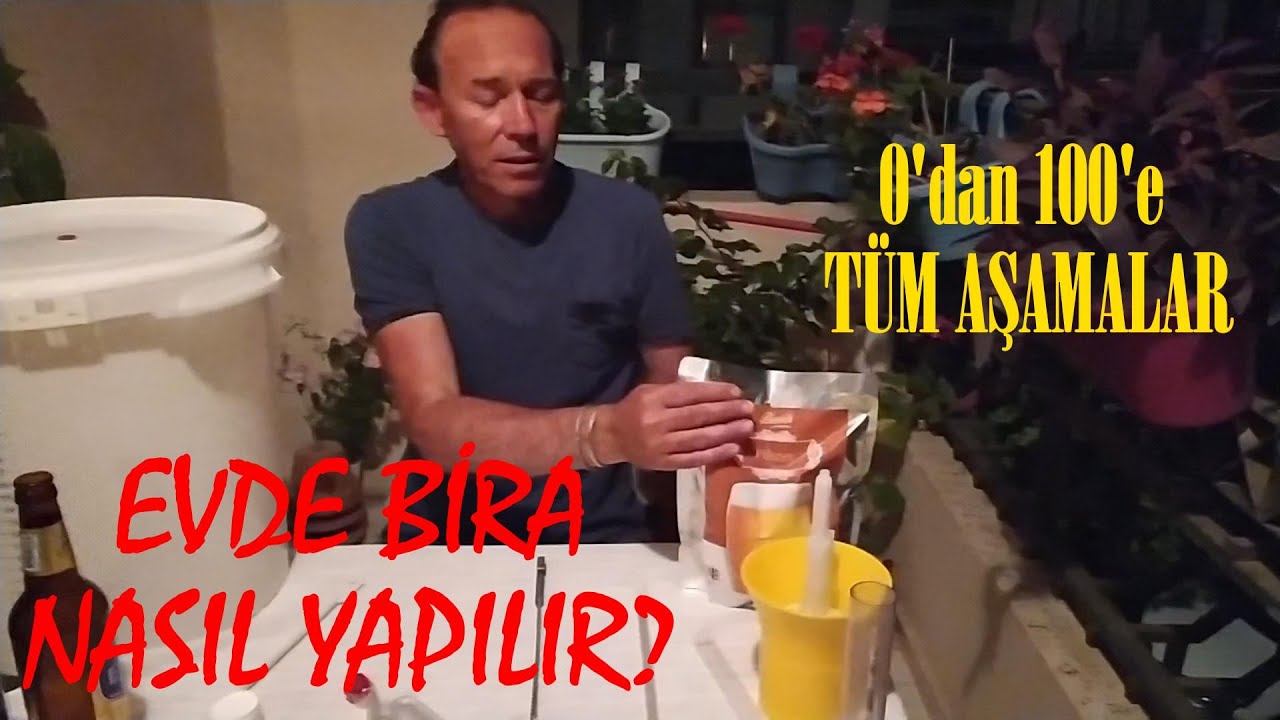 EVDE BİRA NASIL YAPILIR ? TÜM DETAYLAR - 0'dan 100'e Ev Birası Yapım Aşamaları - KİT İLE MALT BİRA