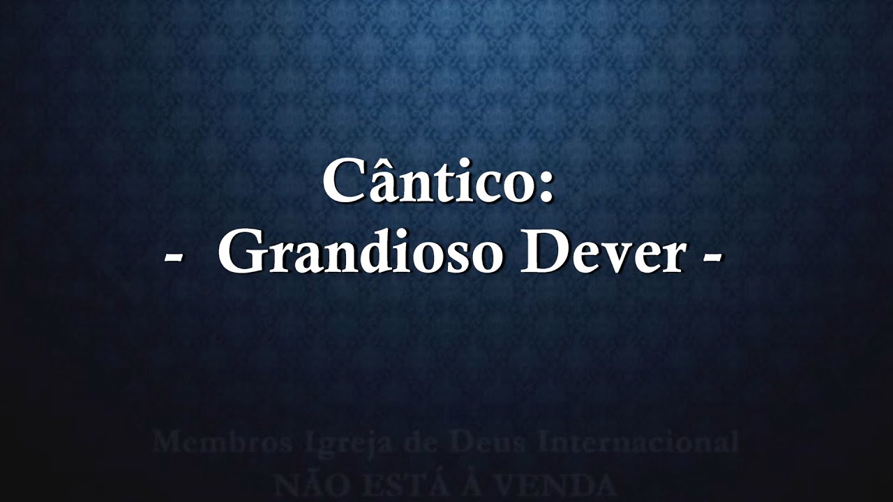 Grandioso Dever - Cifrado