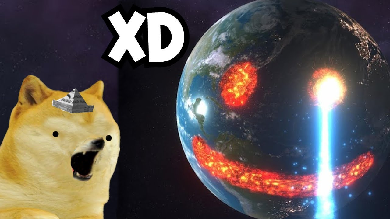 Destruyendo la TIERRA COMO UN DIOS XD - Solar Smash - Juegos con cheems