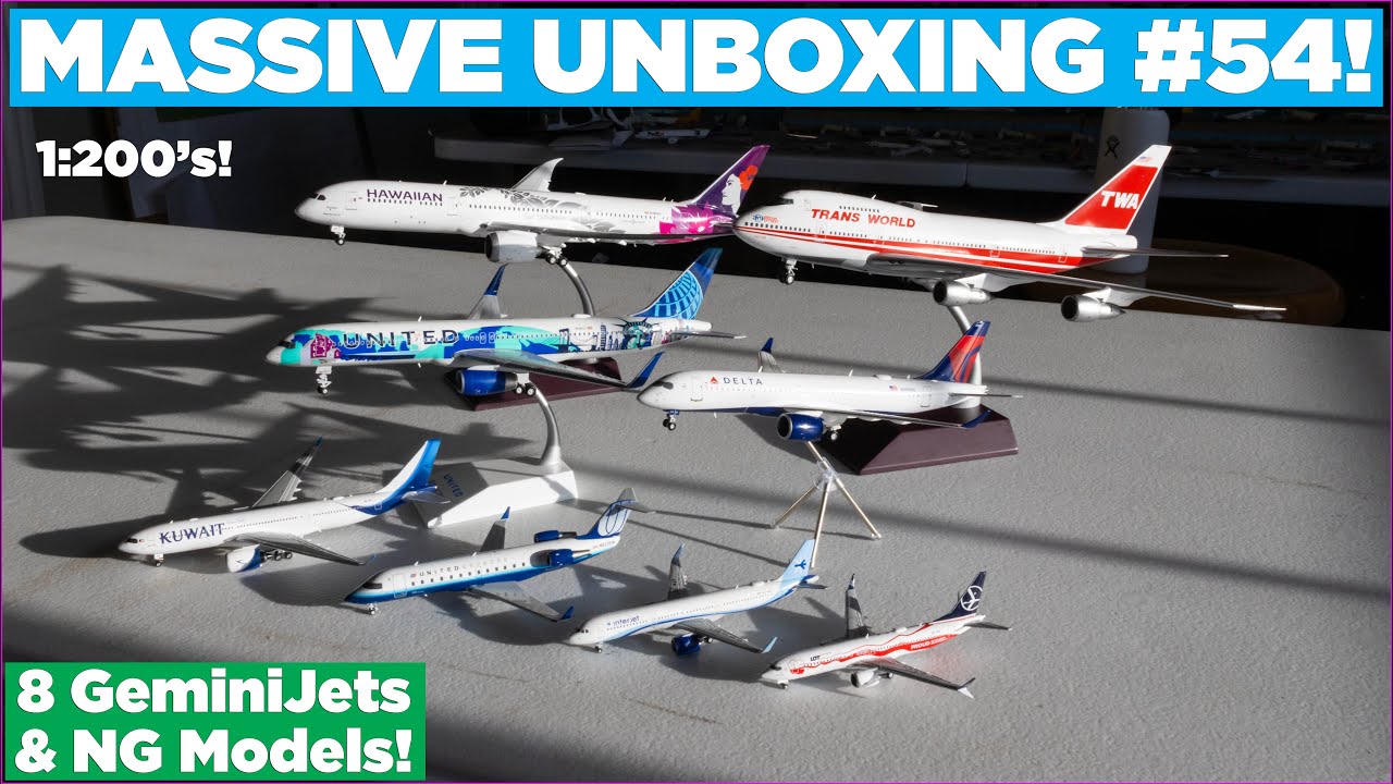 8 GEMINIJETS MODEL UNBOXING! | Massive Unboxing #54 (1:200's!)
