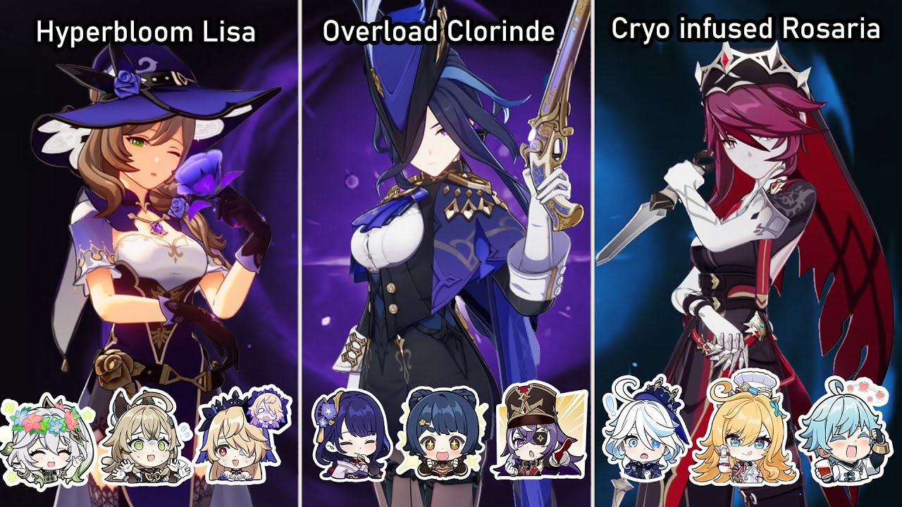 (5.7) Stygian Onslaught - Fearless mode: Lisa, Clorinde & Rosaria | Genshin Impact